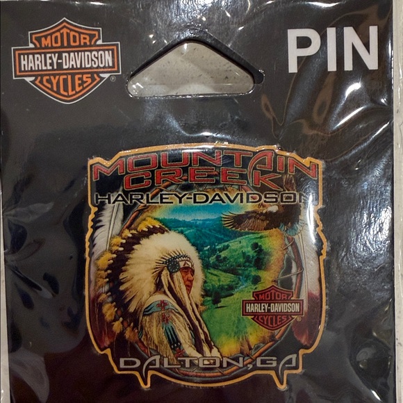 Harley-Davidson Mountain Creek Pin with Native American Design - Picture 2 of 3
